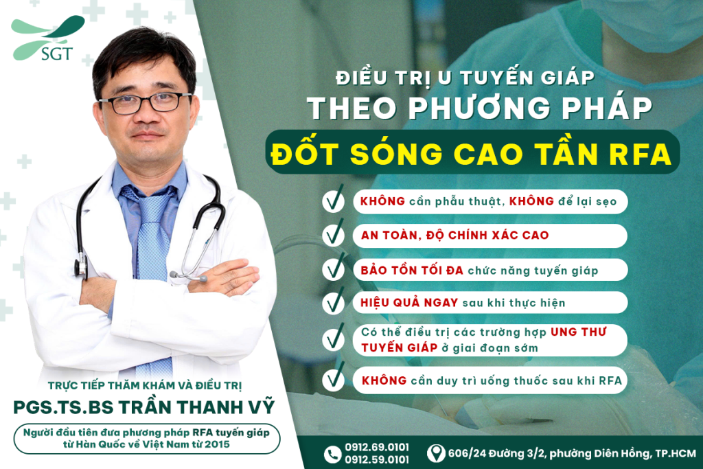 Điều trị u tuyến giáp theo phương pháp Đốt sóng cao tần